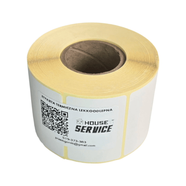 Etykieta termiczna meblowa lekko odlepna 60×50 mm – 1000 szt.