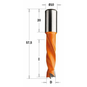 308.050.12 Wiertło HW NP D=5I=30 L=57,5 S=10x20 LH