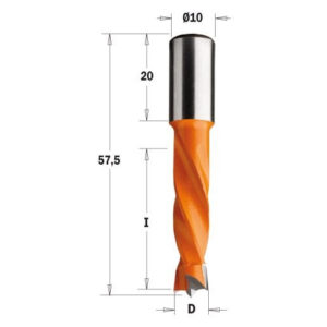 308.100.12 Wiertło HW NP D=10I=30 L=57,5 S=10x20 LH