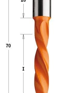 309.075.12 Wiertło HW NP D=7,5I=43 L=70 S=10x20 LH