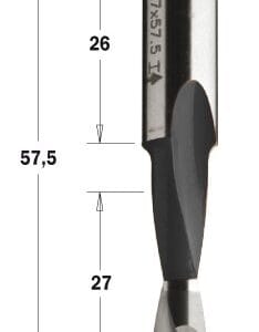 313.080.41 Wiertło P HW D=8 I=27 L=57,5S=10x26 RH  XTREME-HW