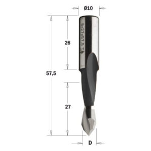 313.080.41 Wiertło P HW D=8 I=27 L=57,5S=10x26 RH  XTREME-HW