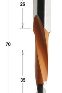 314.080.42 Wiertło P HW D=8 I=35 L=70S=10x26 LH XTREME-HW