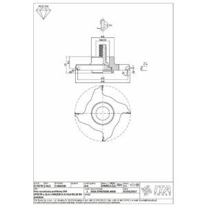 DGB.Głowica D=70/79 F=HSK25R R=2,5 Z=4RH