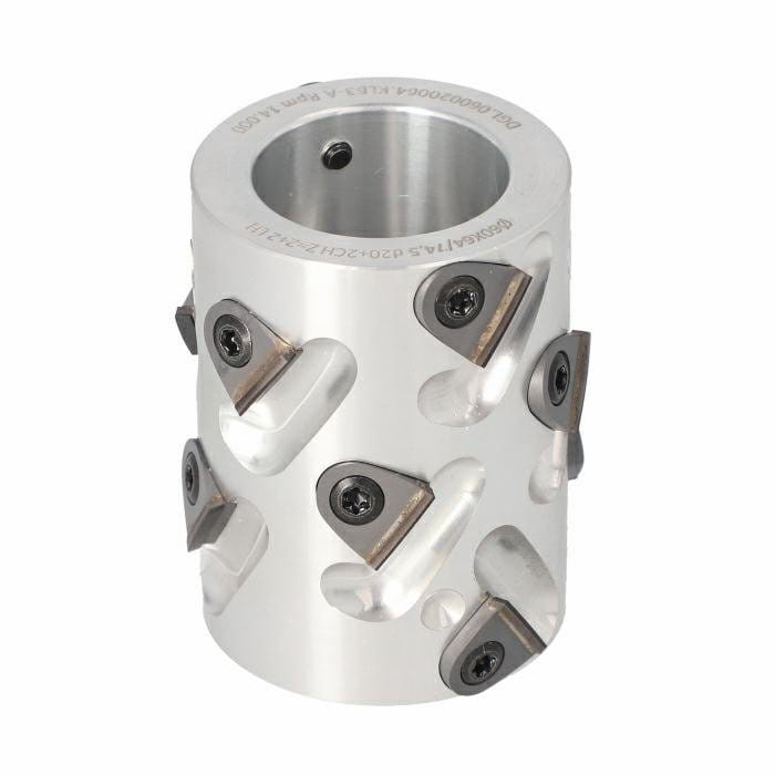 DGL.Głowica D=60 I=64/74,5 d=20+2CH Z=2+2 (12) a35° H=3 LH podfr. górne 31,5 mm + kołnierz dolny 1,5 mm
