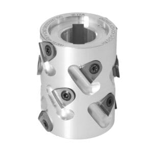 DGL.Głowica D=60 I=65 d=25+2CH Z=2+2     (12) a35° H=3 RH podfr.obustronne 43x4 góra + 43x3 dół