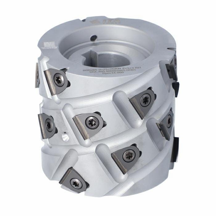 DGL.Głowica D=80 I=65 d=25+2CHZ=3+3 (18) a30° H=3 RH podfr.górne / FELDER