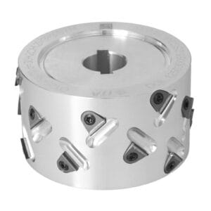 DGL Głowica DIA D=125 I=55/70 d=30+2CH   Z=3+3 (18) a45° H=3 SYM podfr. obustronne 3 mm