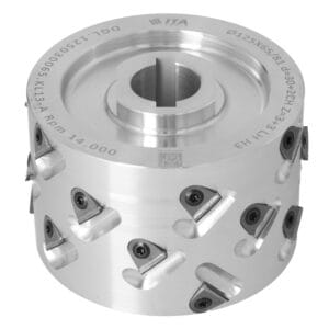 DGL Głowica DIA D=125 I=65/77 d=30+2CHZ=3+3 (18) a30° H=3 LH podfr.dolne fi90x20,5 /od góry kołnierz / IMA