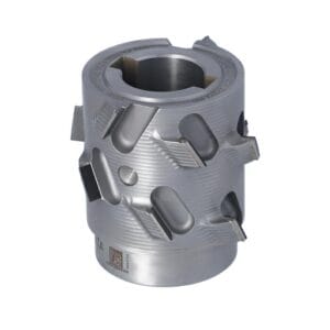 DGM.Głowica D=60 l=48 d=25+2CH LNZ=2+2 (12) H4,5 RH kołnierzem do Felder G360