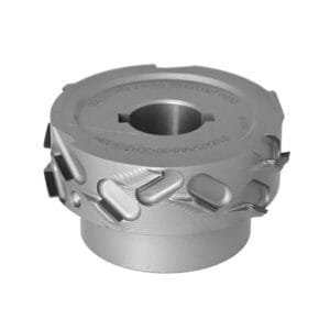 DGM.Głowica D=100 I=25/54 d=30+2CH Z=3+3 (15) H=4 a54° RH podfr.dolne + kołnierz / LOW NOISE