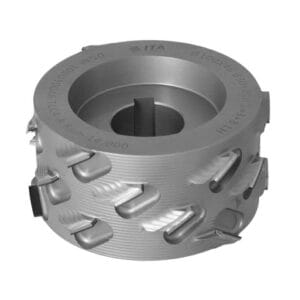 DGM.Głowica D=100 l=46 d=30+2CH LH Z=3+3 (21) H=4,0 a54° podfr.obustronne / LOW NOISE