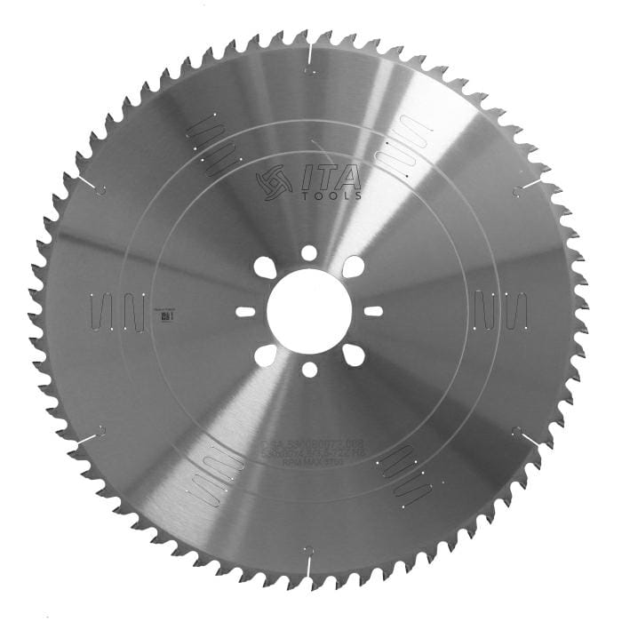 ITA TOOLS Piła tarczowa PCD do pilarki panelowej D530 F80 Z72 K4,8/3,5 H8 TP (TCG) DSA.530080072.008