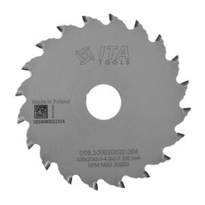 ITA TOOLS Podcinak trapezowy PCD D100 F20 Z20 K3,0/4,0 P2,5 H4 TNS (CON+ATB) DSB.100020020.004