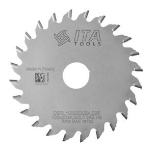 ITA TOOLS Piła tarczowa PCD do rowkowania D100 F20 Z24 K4,0/3,0 H6 PR (FTG) DSR.100020024.026