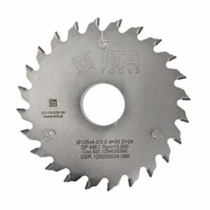 ITA TOOLS Piła tarczowa PCD do rowkowania D120 F30 Z24 K4,0/3,0 H6 PR (FTG) DSR.120030024.036