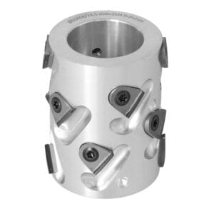 DGL.Głowica D=60 I=64/74,5 d=20+2CH Z=2+2 (12) a30° H=3 LH podfr. górne 30,5 mm + kołnierz dolny 2,5 mm
