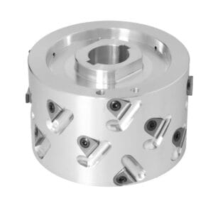 DGL Głowica DIA D=125 I=65/77 d=30+2CHZ=3+3 (18) a30° H=3 LH podfr.dolne fi90x20,5 /od góry kołnierz / IMA