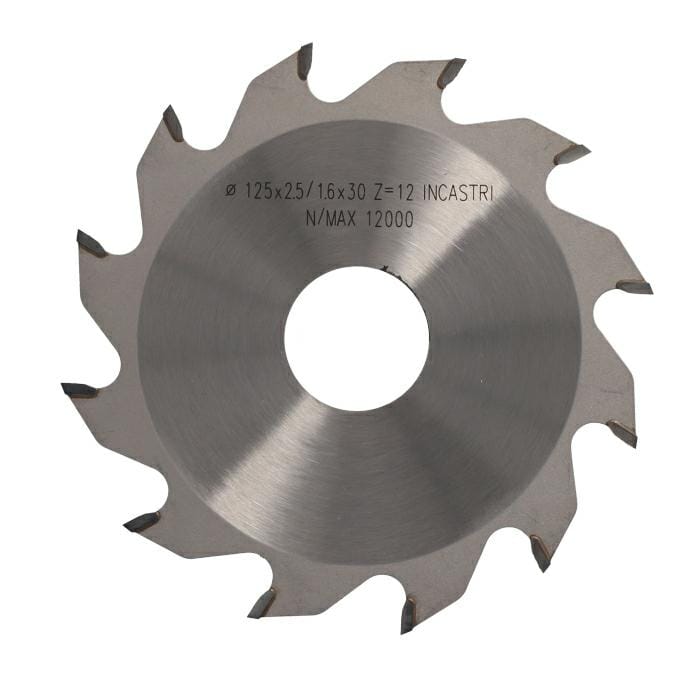 ITA TOOLS Piła tarczowa HM do rowkowania D125 F30 Z12 K2,5/1,6 PR (FTG) P05.125030012.25P