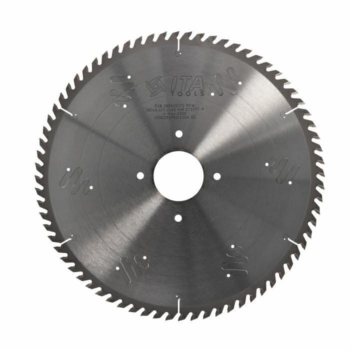 ITA TOOLS Piła tarczowa HM do pilarki panelowej D380 F65 Z72 K4,4/3,2 TCG NANO P30.380065072.PFW