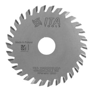 ITA TOOLS Piła tarczowa HM do okleiniarek D104 F22 Z30 K3,2 NS (ATB) Poz. PKA.104022030.00A
