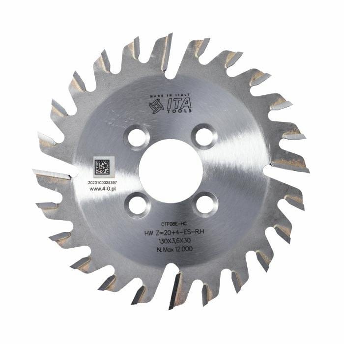 ITA TOOLS Piła tarczowa HM do okleiniarek D130 F30 Z20+4 K3,6 Poz. PKA.130030024.P0L