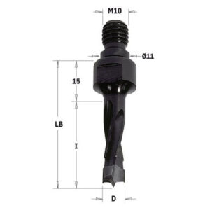 339.080.11 Wiertło HW NP gw-trzp D=8I=40 LB=55 S=M10/11x4 RH