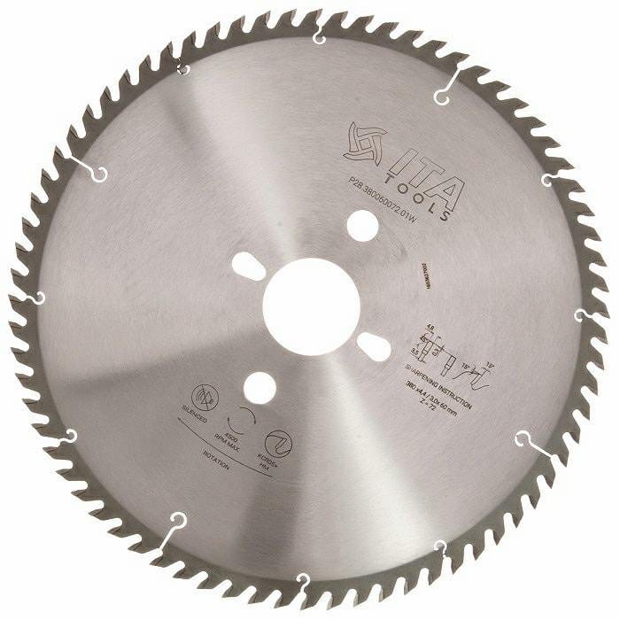 ITA TOOLS Piła tarczowa HM do pilarki panelowej D380 F60 Z72 K4,4/3,2 TCG NANO P30.380060072.PF1
