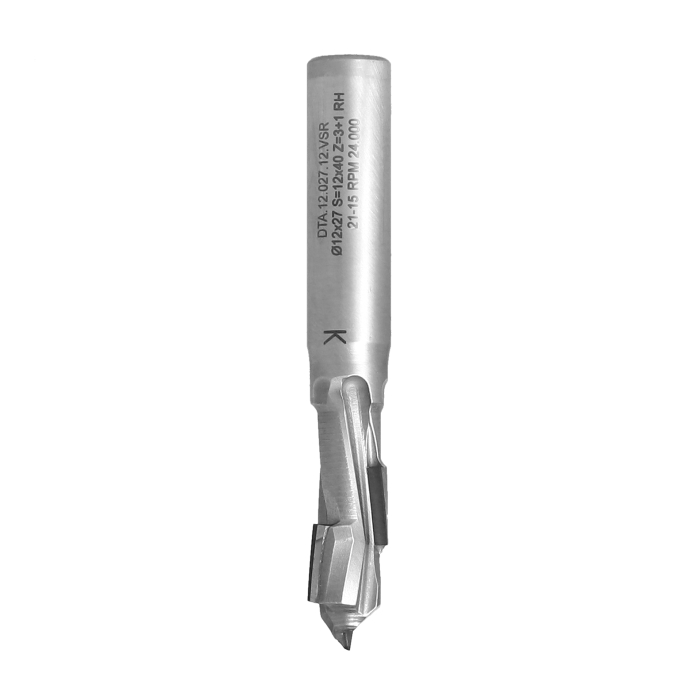 Frez diamentowy PCD Z1+1 D12 I27 S12 ITA TOOLS DTA.12.027.12.VSR - obrazek 3