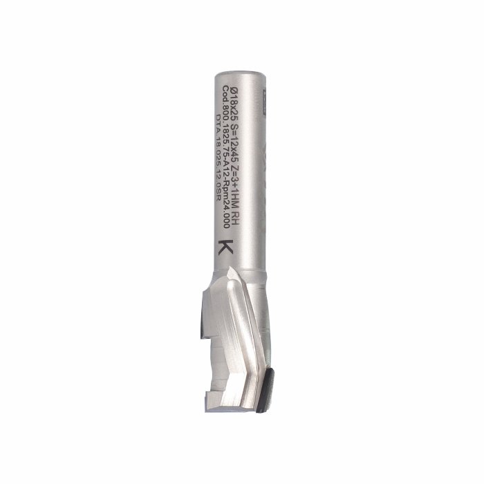 Frez diamentowy PCD Z1+1 D18 I25 S12 ITA TOOLS DTA.18.025.12.0SR - obrazek 2