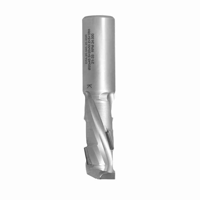 Frez diamentowy PCD Z1+1 D20 I45 S20 ITA TOOLS DTA.20.045.20.2SR - obrazek 3