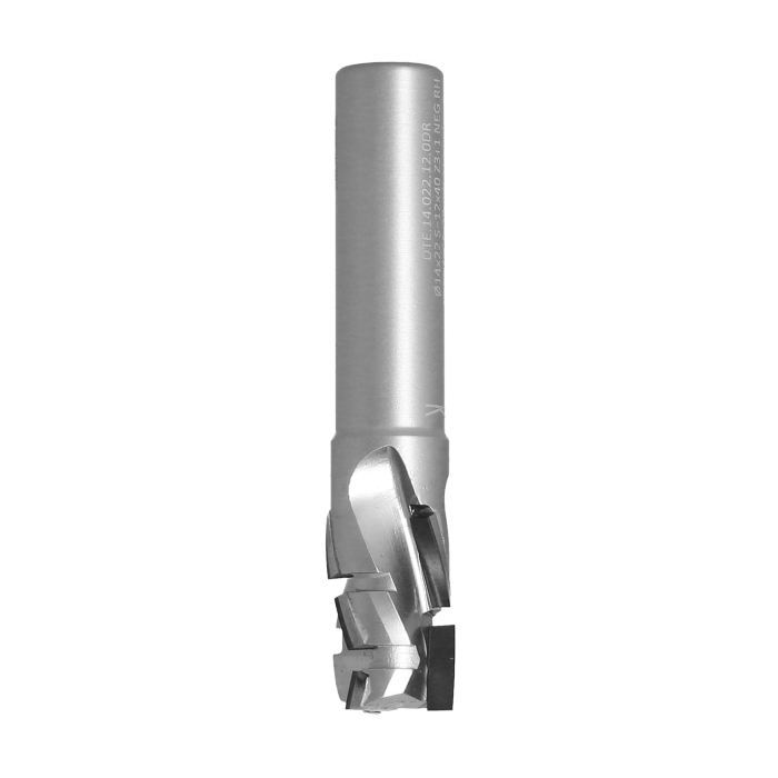 Frez diamentowy PCD Z3+1 TURBO D14 I22 S12 Negatyw ITA TOOLS DTE.14.022.12.0DR - obrazek 3