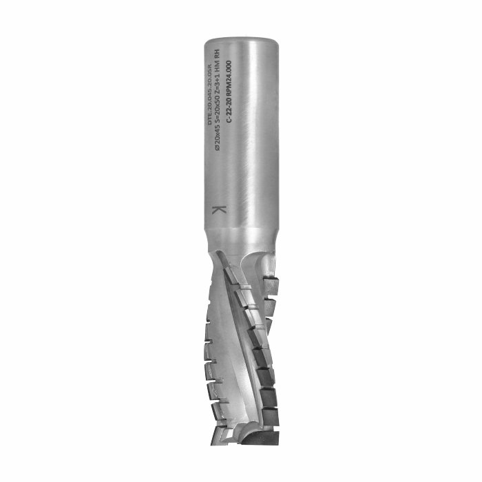 Frez diamentowy PCD Z3+1 TURBO D20 I45 S20 Negatyw ITA TOOLS DTE.20.045.20.0SR - obrazek 4
