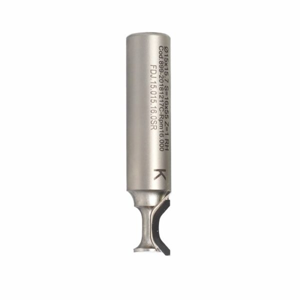 Frez diamentowy PCD Z1 D15 I15,7 S16 R4/R4 do zaokrąglania krawędzi ITA TOOLS FDF.15.015.16.0SR