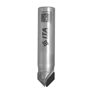 Frez diamentowy PCD Z2 D12 I5 S12 a45° do fazowania krawędzi ITA TOOLS FDH.12.005.12.1SR