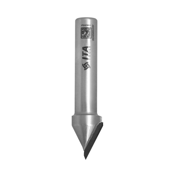 Frez diamentowy PCD Z1 D18,3 I18 S12 a27° do fazowania krawędzi ITA TOOLS FDH.18.018.12.0SR