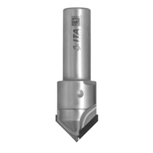 Frez diamentowy PCD Z1+1 D30 I15 S20 a45° do fazowania krawędzi ITA TOOLS FDH.30.015.20.4SR