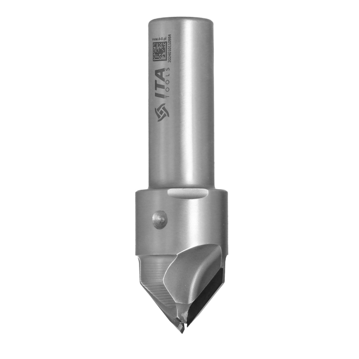 Frez diamentowy PCD Z1+1 D30 I15 S20 a45° do fazowania krawędzi ITA TOOLS FDH.30.015.20.4SR - obrazek 4