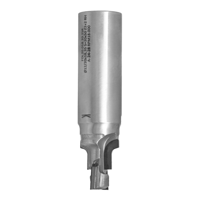 Frez diamentowy PCD Z2+2 D20 I18,3 S20 R3 do zaokrąglania krawędzi ITA TOOLS FDI.20.018.20.2SR - obrazek 3