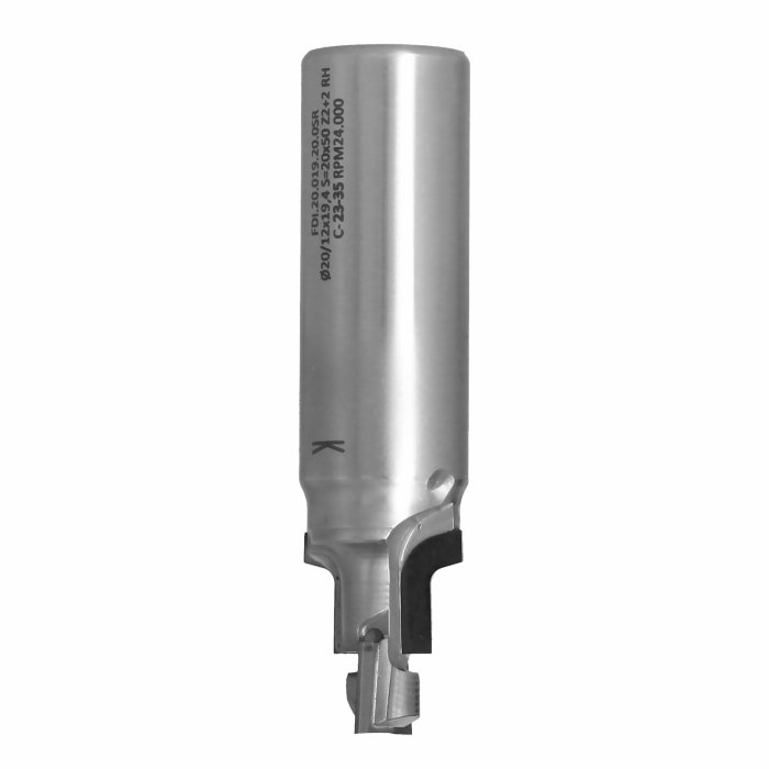 Frez diamentowy PCD Z2+2 D20 I19,4 S20 R2 do zaokrąglania krawędzi ITA TOOLS FDI.20.019.20.0SR - obrazek 4