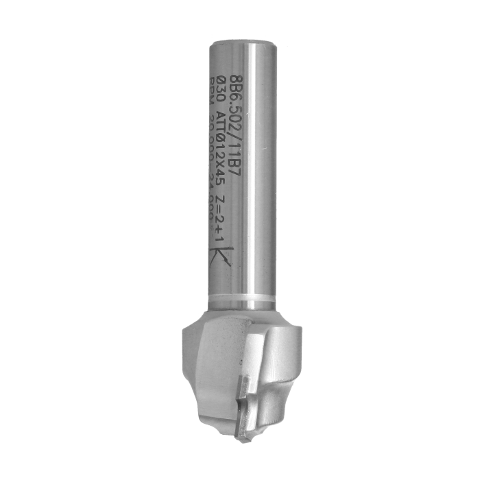 Frez diamentowy PCD Z2+1 D20 I7 S12 R3 do zaokrąglania krawędzi ITA TOOLS FDI.30.007.12.0SR - obrazek 2