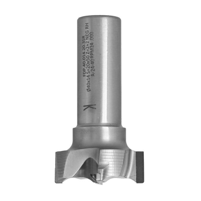 Frez diamentowy PCD Z2+2 D40 I14 S20 Negatyw R1 do planowania powierzchni ITA TOOLS FDP.40.014.20.3SR