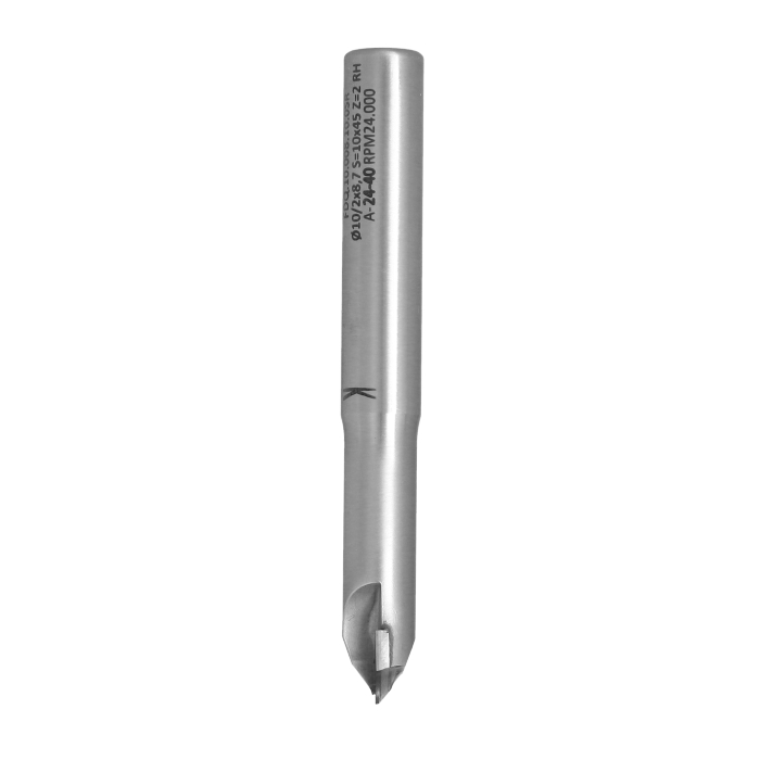 Frez diamentowy PCD Z2 D10 I8,7 S10 R5/5 typu ćwierćwałek ITA TOOLS FDQ.10.008.10.0SR - obrazek 2