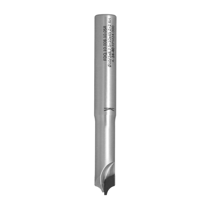 Frez diamentowy PCD Z2 D10 I8,7 S10 R5/5 typu ćwierćwałek ITA TOOLS FDQ.10.008.10.0SR - obrazek 3