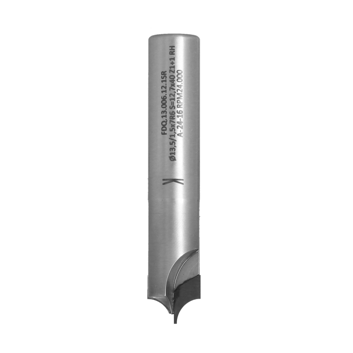 Frez diamentowy PCD Z1+1 D13,5 I6 S12,7 R6 typu ćwierćwałek ITA TOOLS FDQ.13.006.12.1SR - obrazek 3