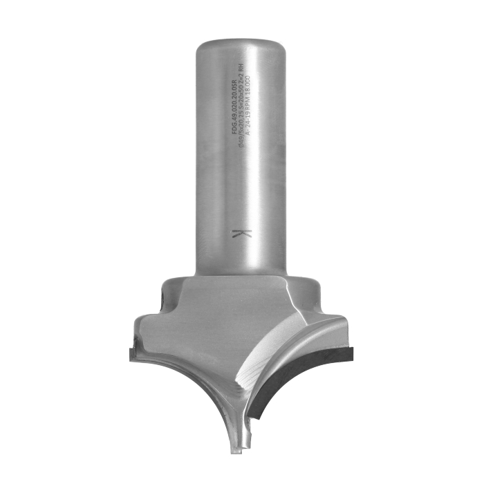 Frez diamentowy PCD Z2 D49 I20,25 S20 R20 typu ćwierćwałek ITA TOOLS FDQ.49.020.20.0SR - obrazek 4