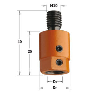 Oprawka szybkomocująca do wierteł M10 d10 D19,5 LH CMT Orange Tools 302.000.02