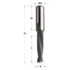 Wiertło nieprzelotowe HM długie D14 I35 L70 S10x30 RH CMT Orange Tools 311.140.11