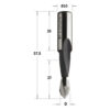 Wiertło przelotowe XTreme HM krótkie D8 I27 L57,5 S10x26 RH CMT Orange Tools 313.080.41