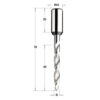 Wiertło przelotowe pełnowęglikowe VHM długie D4 I35 L70 S10x26 LH CMT Orange Tools 314.040.22
